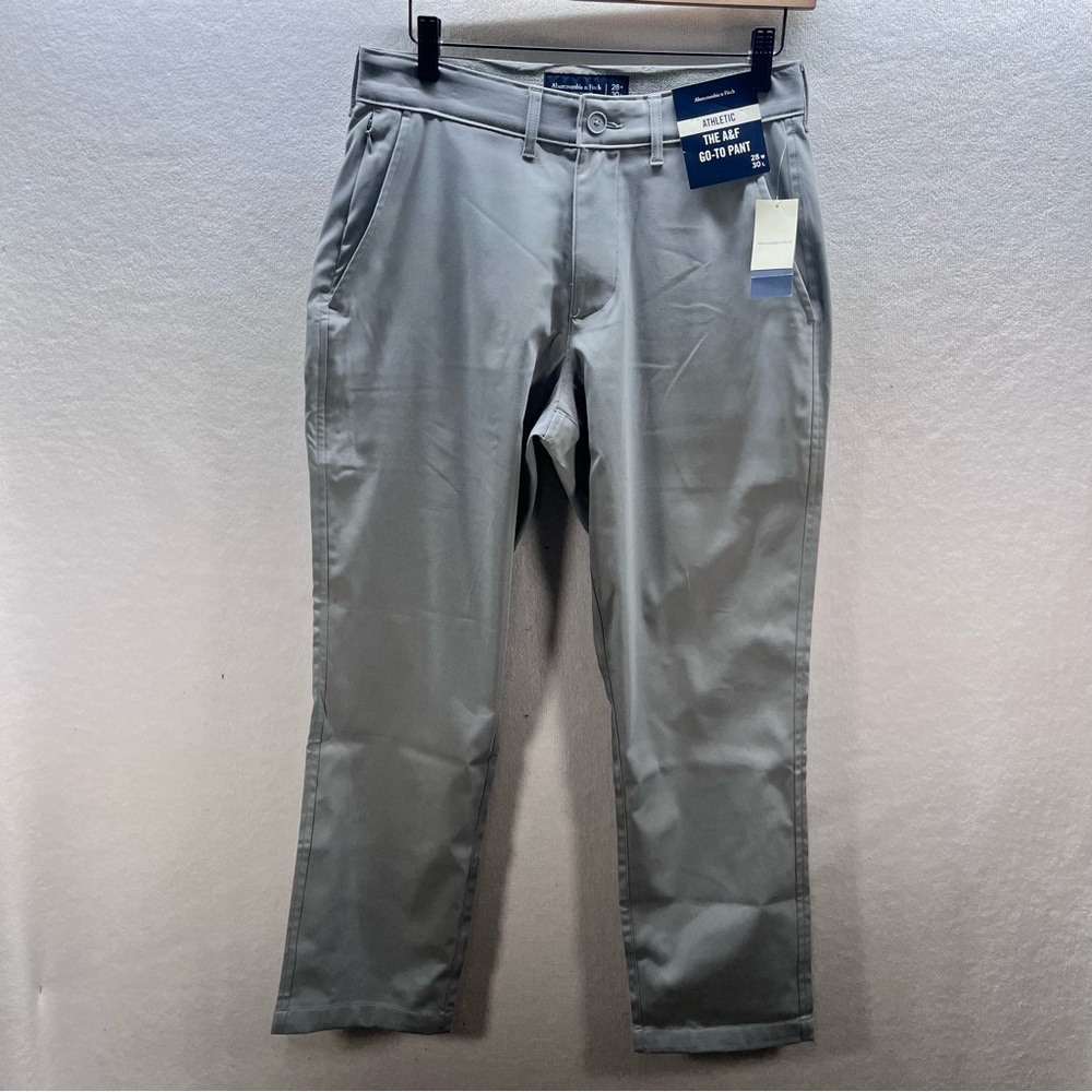 Abercrombie & Fitch Athletic Go-To Pants Men’s 28/30 Stretch Gray Active 3077